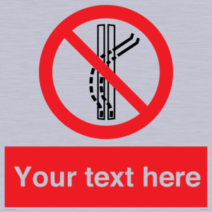 Custom prohibition Do not leave the tow track